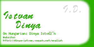 istvan dinya business card